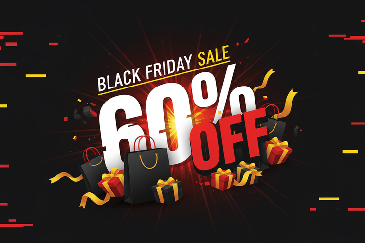 black friday 60% sale
